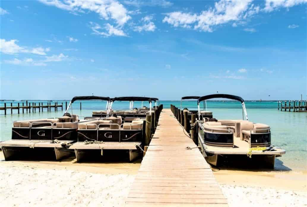 Crab Island 24ft Pontoon Boat Rental (12 Person Max) TripShock!