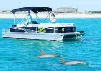 Destin X Pontoon Boat Rental - Departing From Destin Harbor