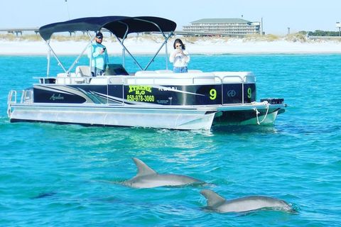 12 Passenger Pontoon Boat Rental Departing from Destin Harbor