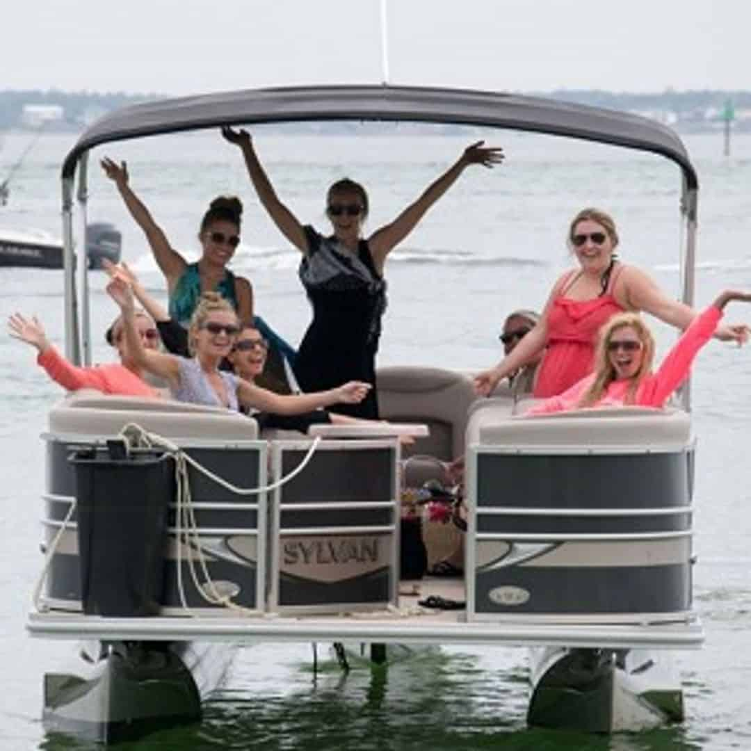 22 ft. Pontoon Boat Rental with Power Up Watersports (12 ...