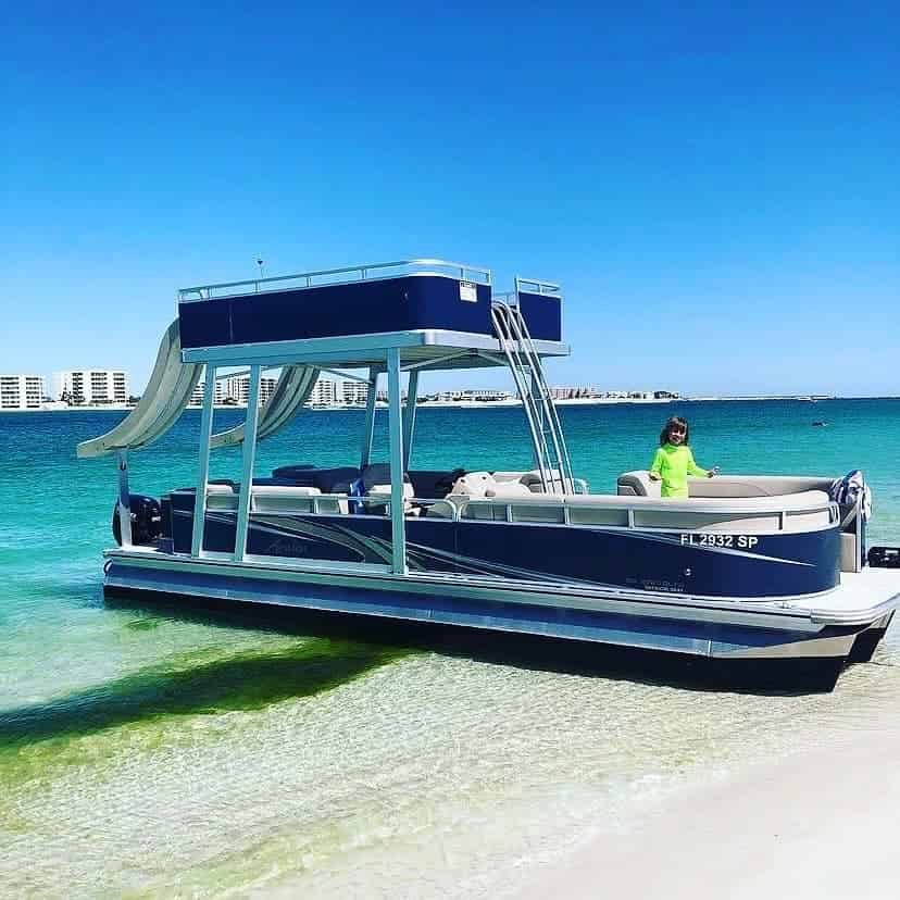 Destin-X-Double-Decker-Pontoon-Rental-Departing-from-Destin-Harbor