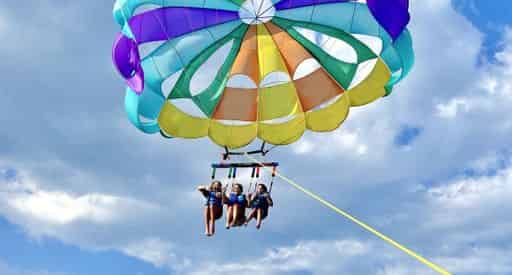 A Dip with the Dolphins Morning Parasailing in Miramar Beach