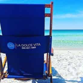 30A Beach Chairs and Umbrellas By La Dolce Vita