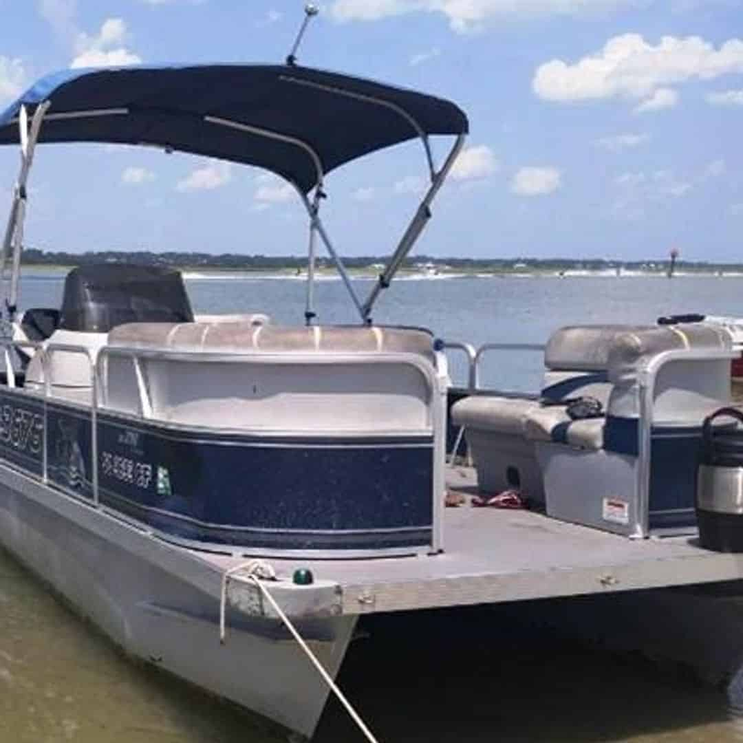 20 Ft Pontoon Boat Rental From Crazy Sister Marina Murrells Inlet Tripshock