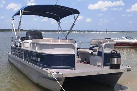 22 ft. Pontoon Boat Rental from Crazy Sister Marina - Murrells Inlet