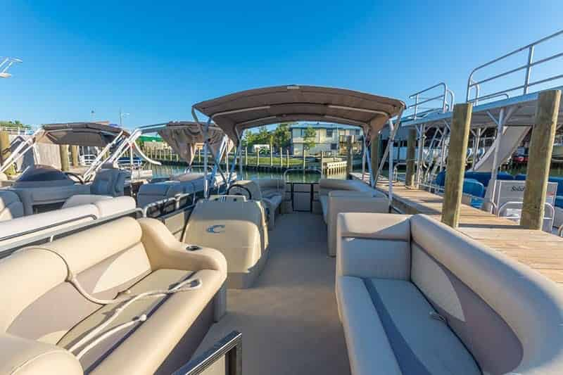 Captained Double-Decker Pontoon with Slide Charter for up to 6 guests -  TripShock!