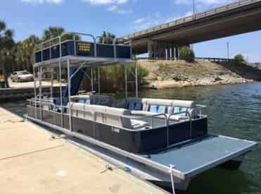 OLD 30A Double Decker Pontoon Boat Rental with Slide