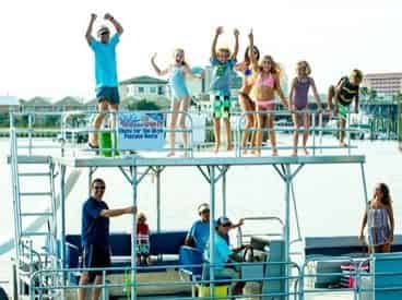 Half Day Slide Pontoon Boat Rental in Orange Beach
