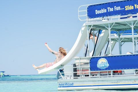 Fort Walton Beach: Double Decker Pontoon Rental with 2 Waterslides
