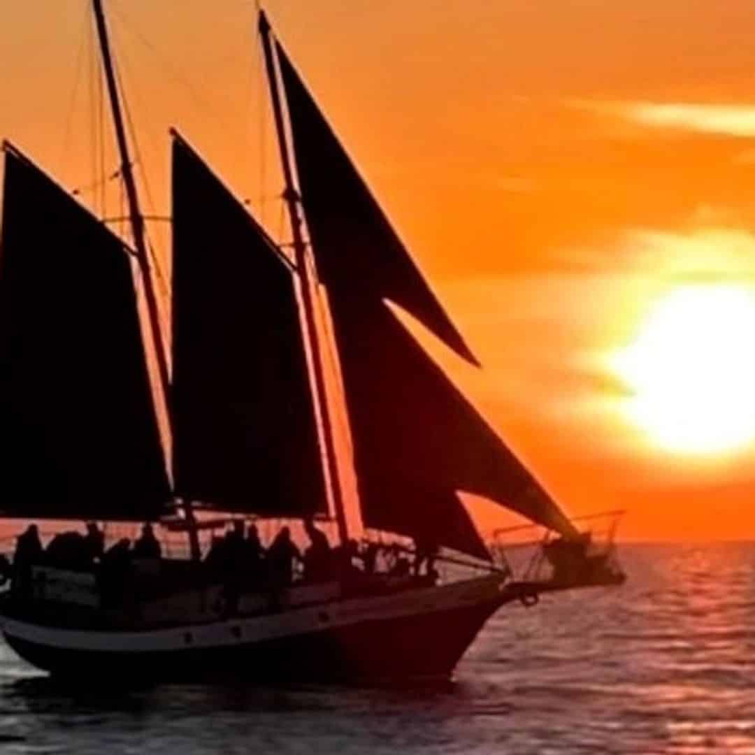 Setting Sail at Sunset (Square)