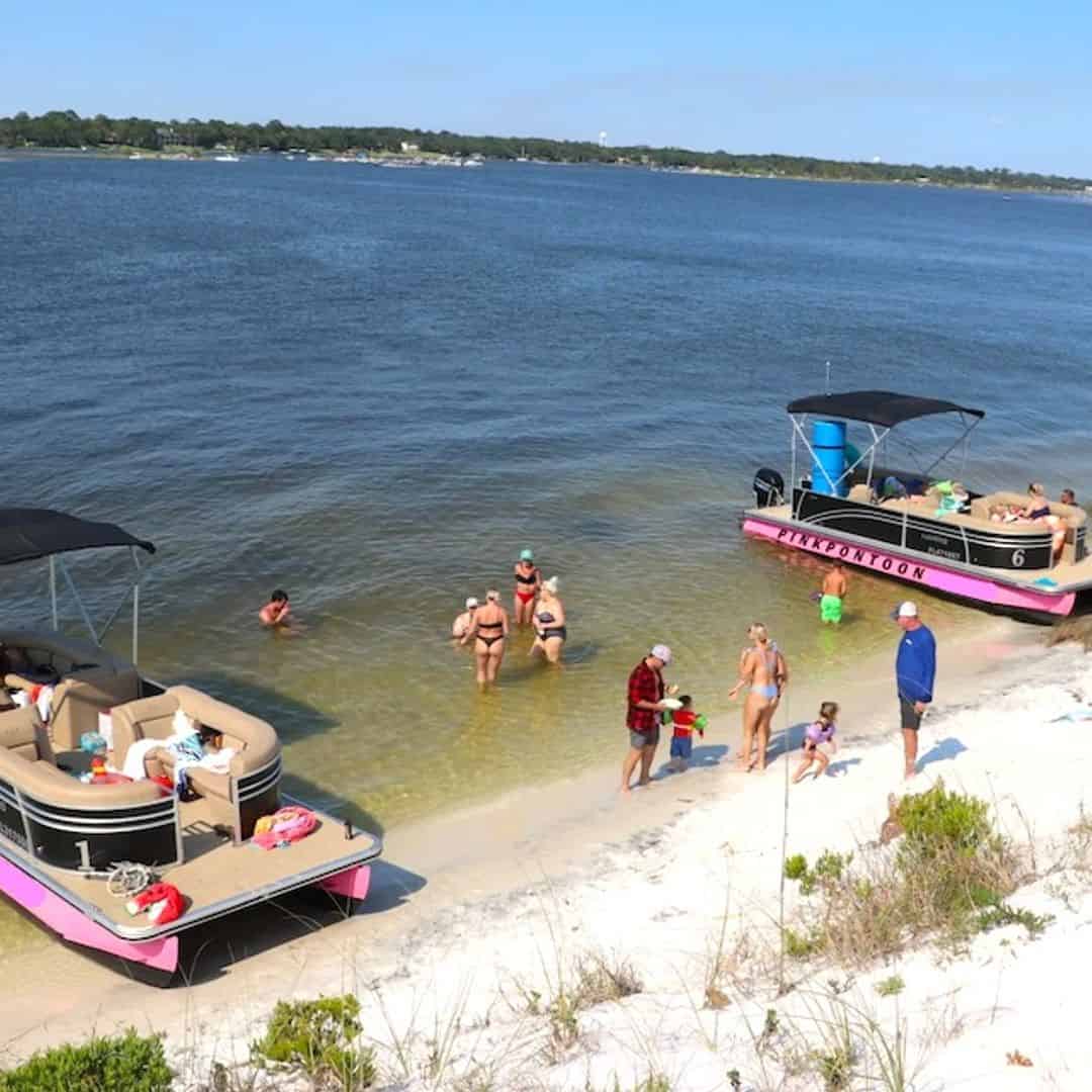 Biloxi Bay Pontoon Boat Rental TripShock!