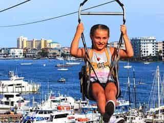 Tirolesa en Destin