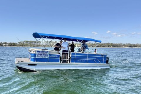 Panama City Beach: 115 HP Deluxe Panama City Pontoon Boat Rental