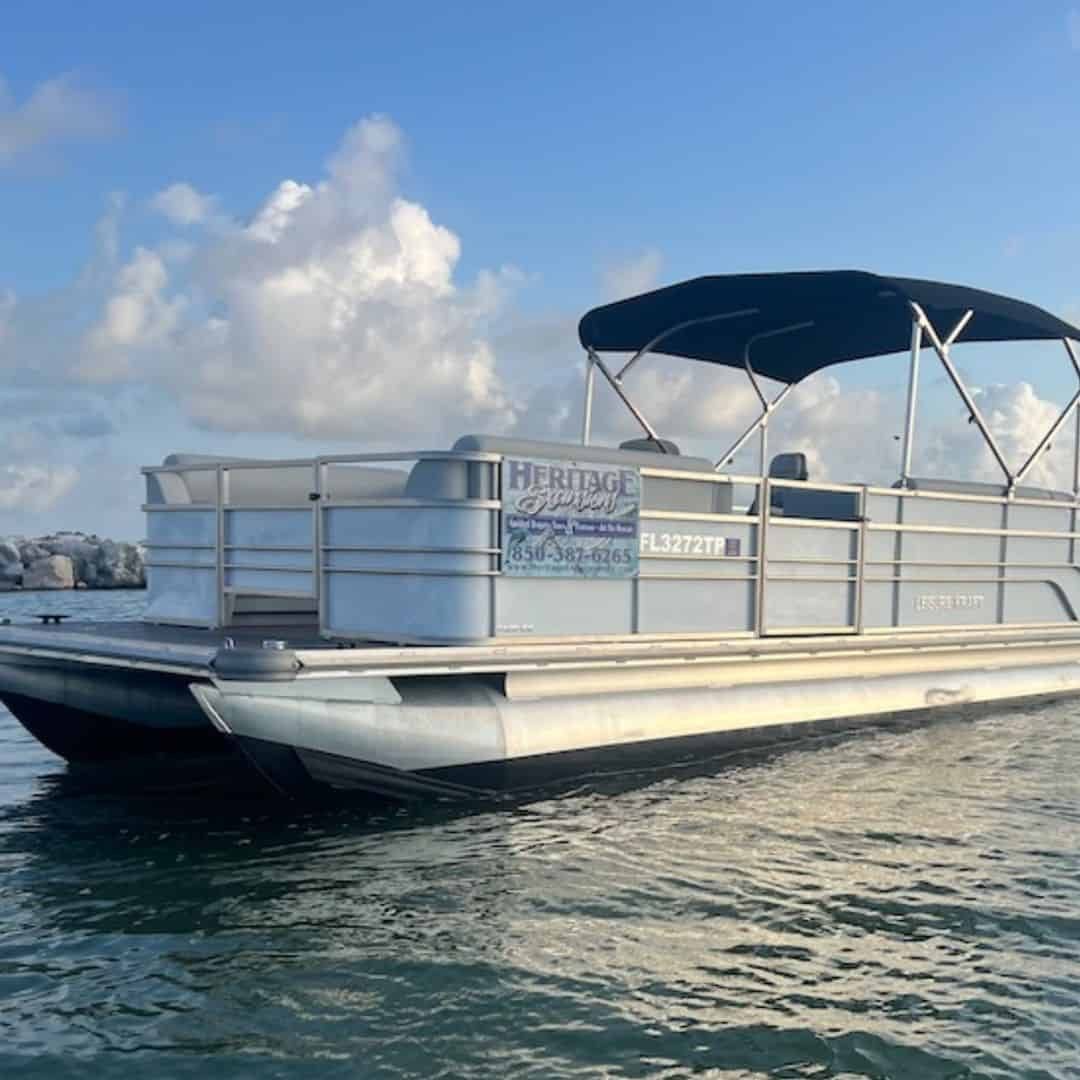 115 HP Standard Panama City Pontoon Boat Rental - TripShock!