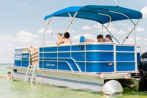 Panama City Beach: 115 HP Standard Pontoon Boat Rental