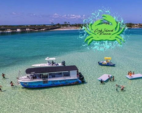 Crab Island Swim Trip Aboard The Crab Island Runner | Online Booking