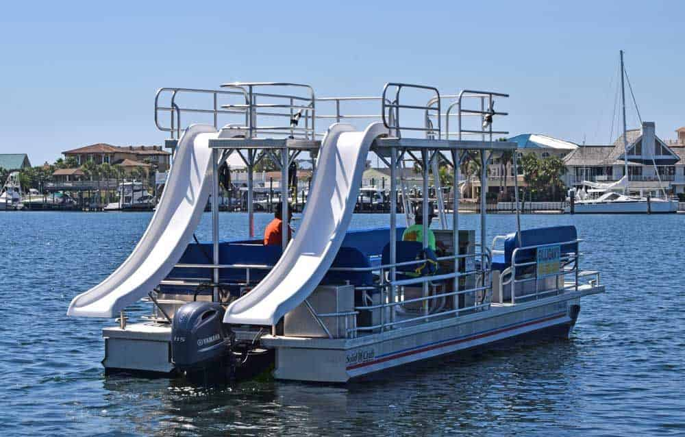 Double-Decker-Pontoon-Boat-Rental-with-Gilligan-s-Watersports