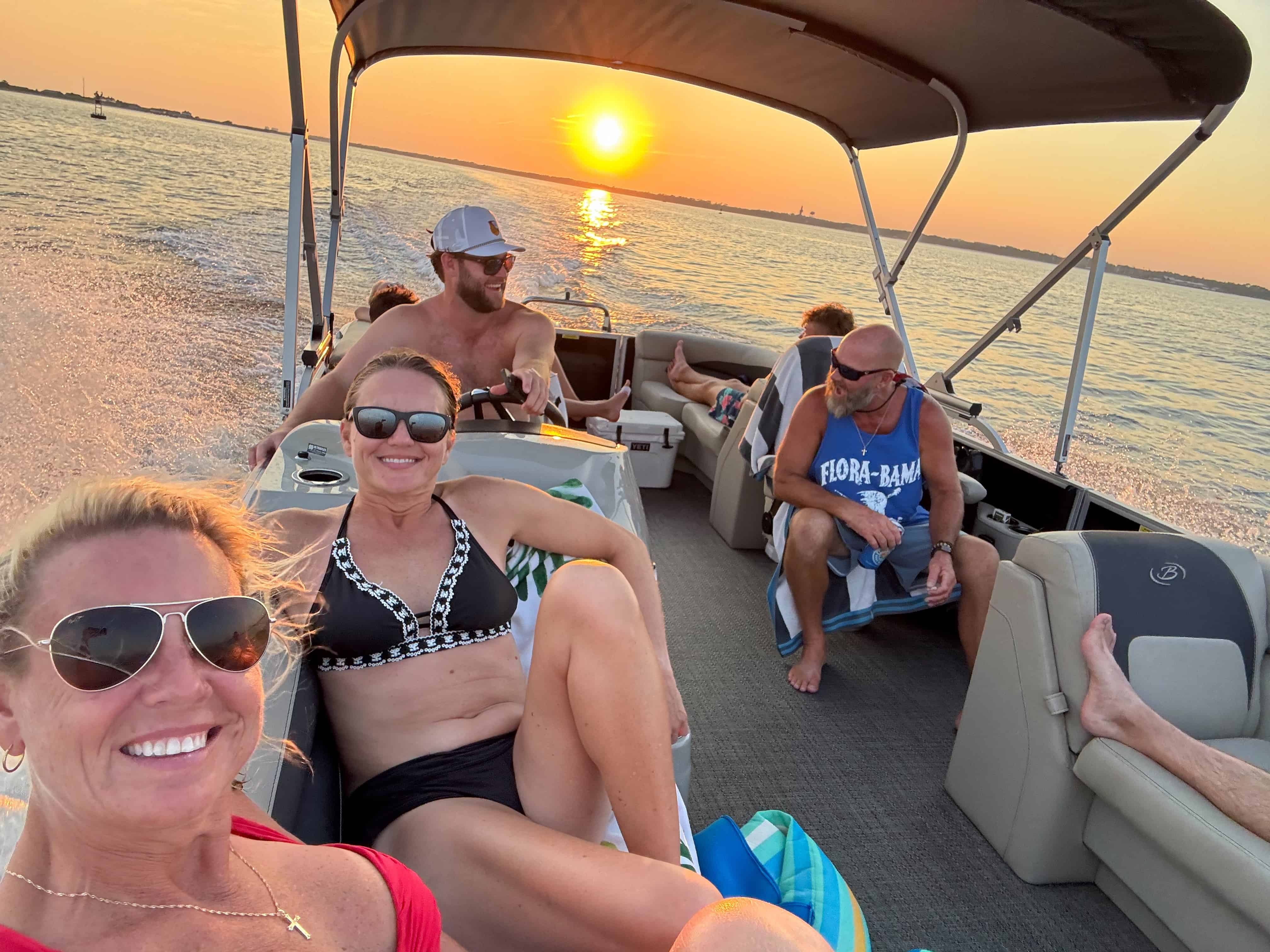 Pensacola-Beach-Sunset-Pontoon-Rental