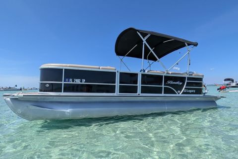 Destin: Crab Island Cruise on a Bentley Tritoon with Captain & Water Toys