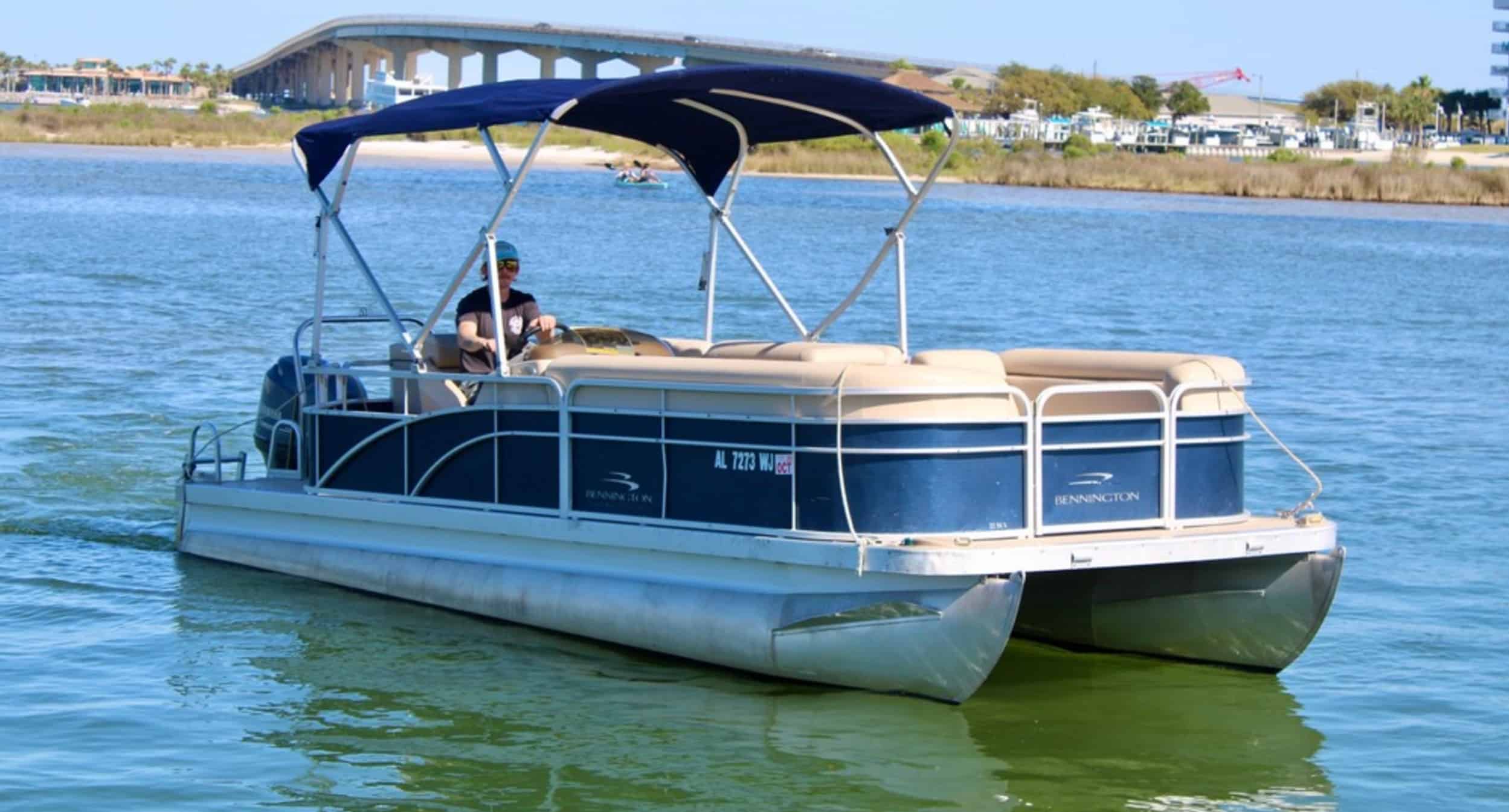 Orange-Beach-22-Foot-Bennington-Pontoon-With-115-HP