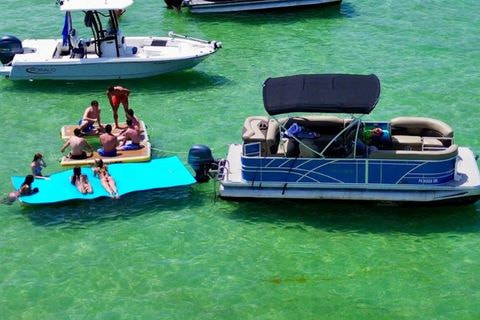 Fort Walton Beach: Private Pontoon Charter with Lounge Floats