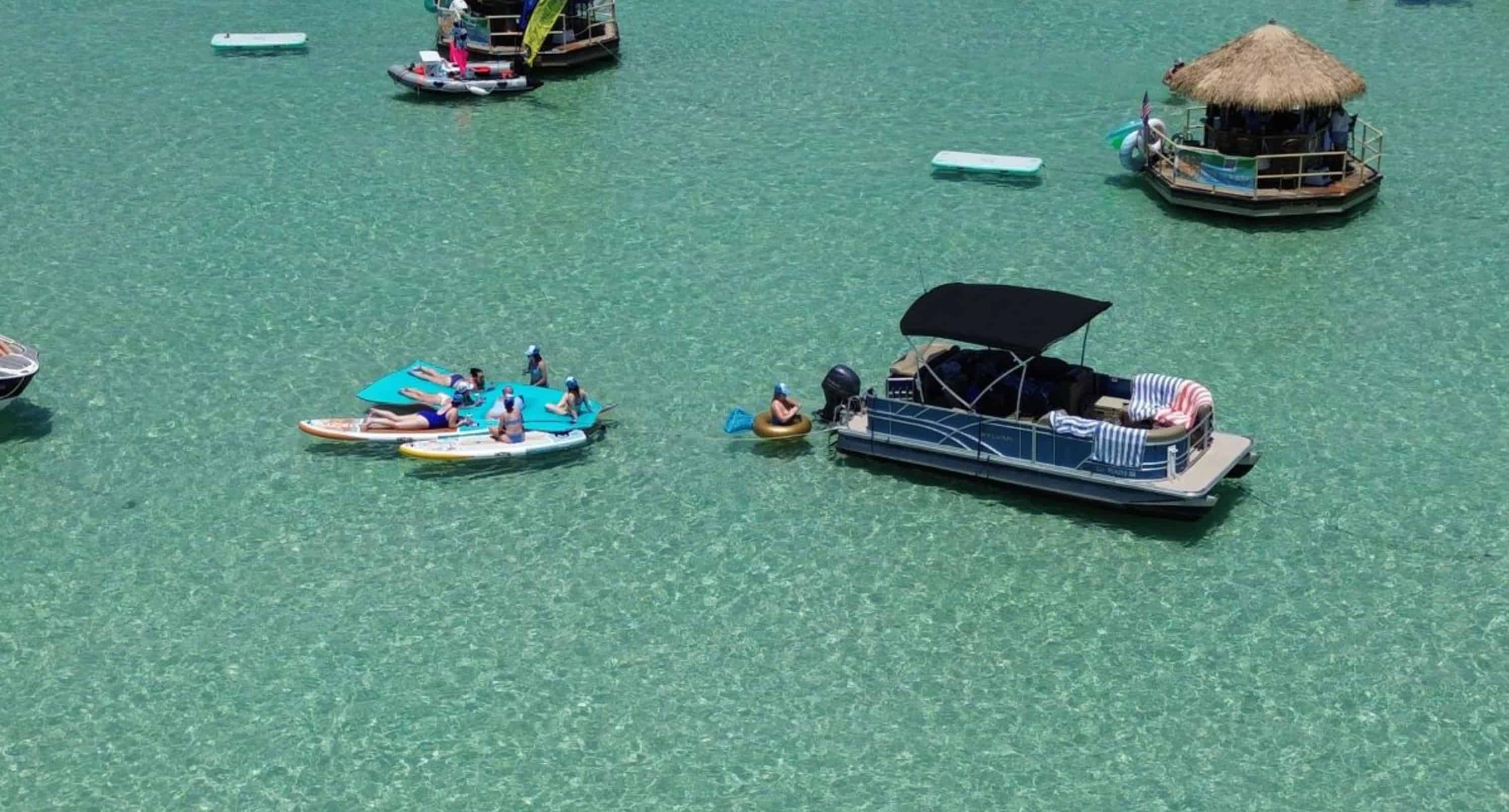 Fort-Walton-Beach-Private-Pontoon-Charter-with-Paddleboards