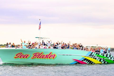 Destin: Sunset Adventure Aboard Sea Blaster at Harborwalk Village