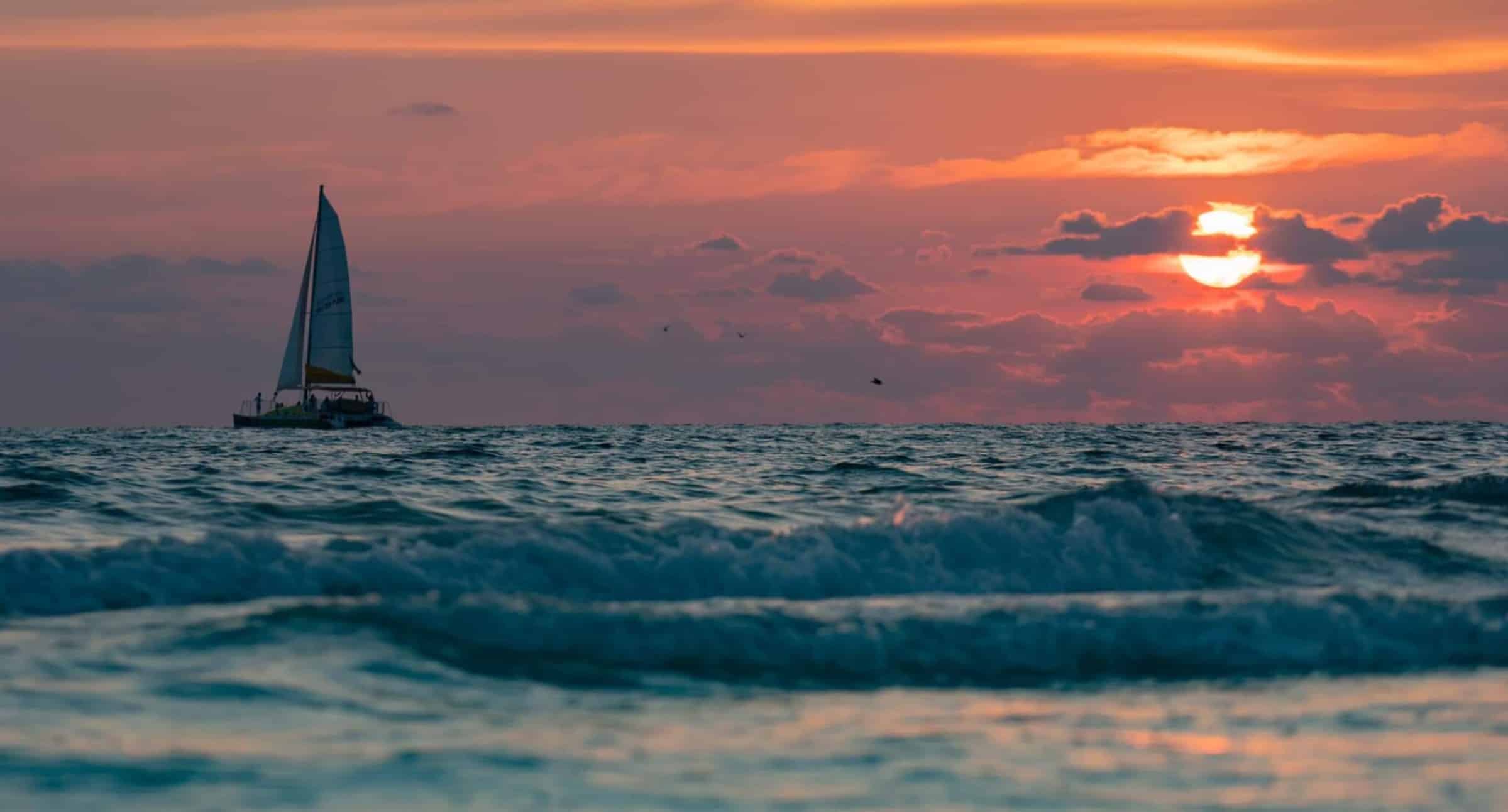 Panama-City-Beach-Sunset-and-Dolphin-Sail-Aboard-the-Lazy-Daze-Catamaran
