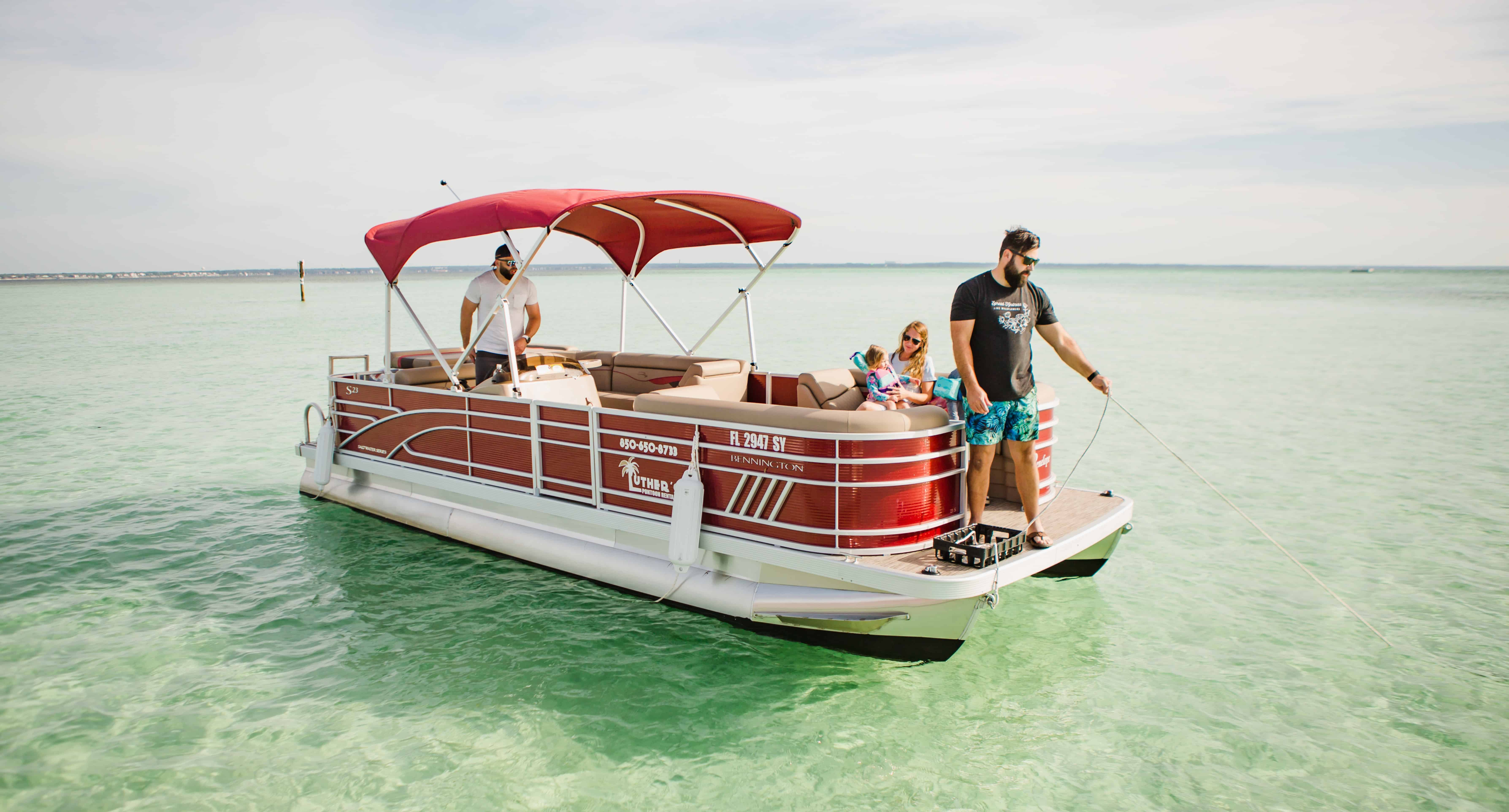 24-ft-12-passenger-Pontoon-Boat-Rental-with-Luther-s-Watersports