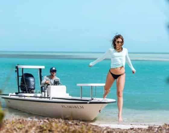 boating in the keys on a romantic getaway