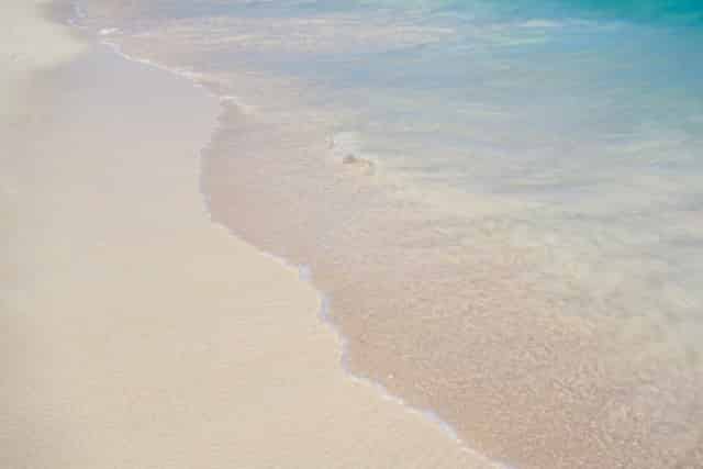white sand beaches