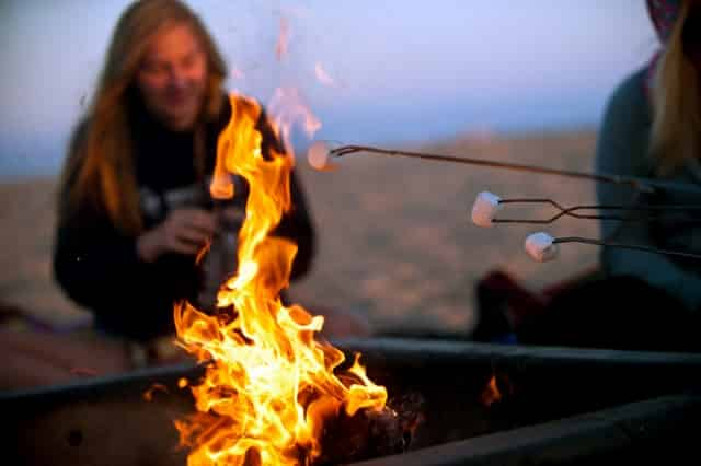 destin beach bonfires