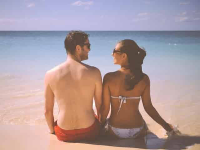 couple on the beach