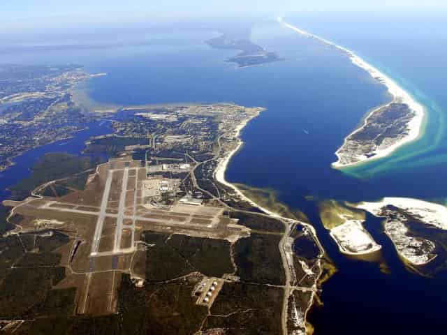 aerial view of pensacola
