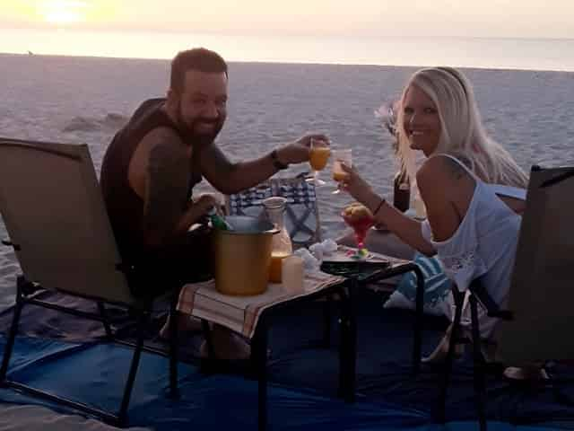 picnic on the beach