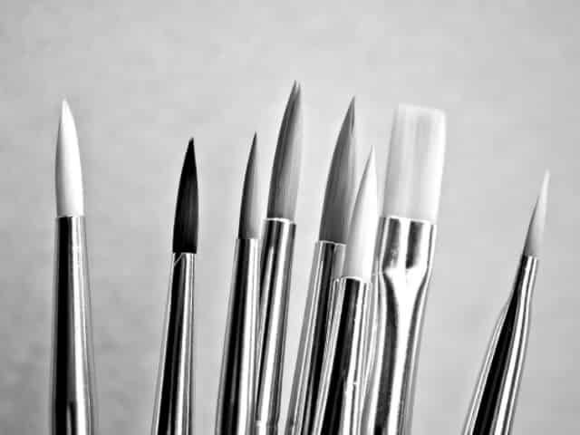 paintbrushes for local artists