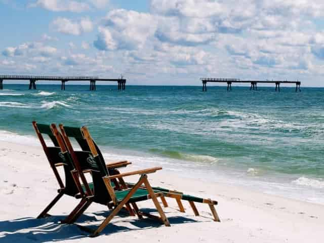 empty beach in 30A