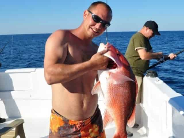 red snapper caught aboard miss nautica in destin