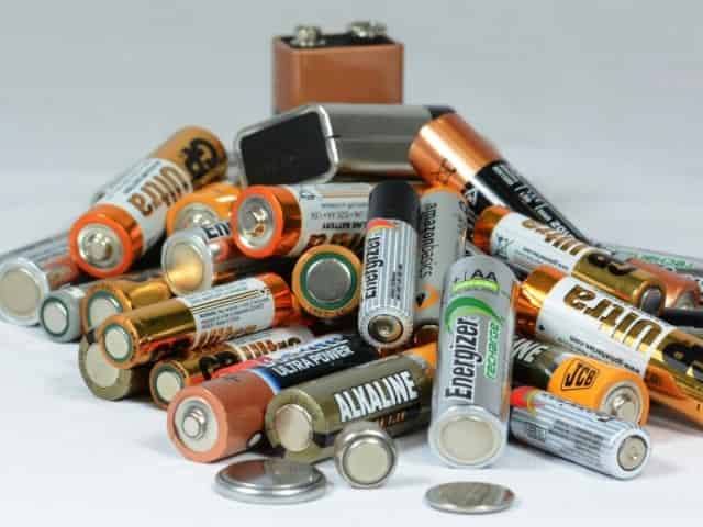 Pile of batteries