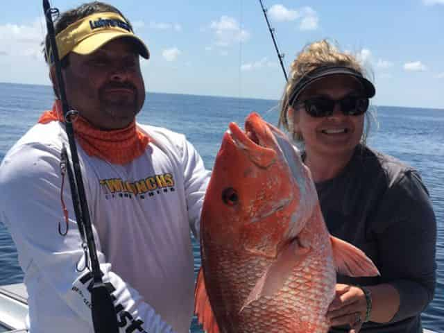 catch and eat snapper on a destin fishing charter