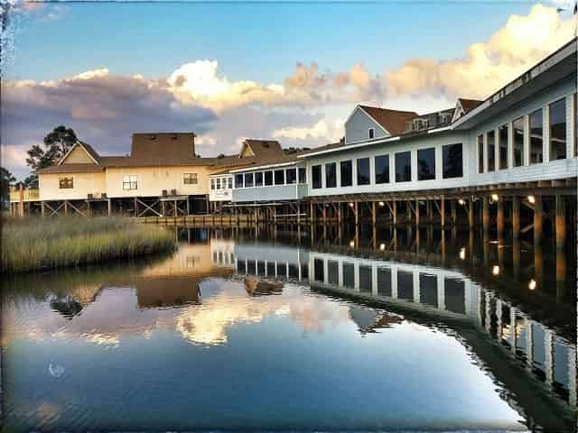 waterfront view of Original Oyster House in Gulf Shores
