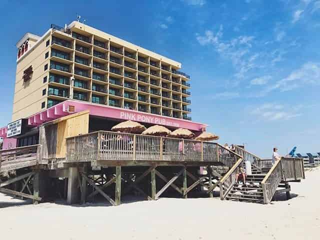 Pink Pony Pub on the beach in Gulf Shores