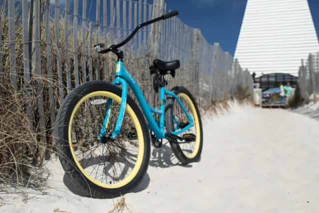 bike parked in seaside fl