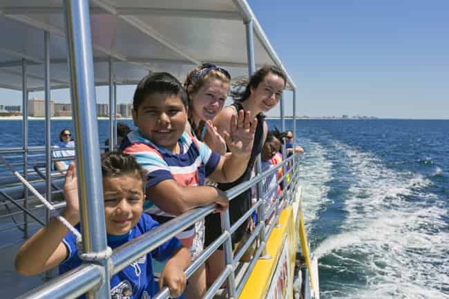 destin, florida, family dolphin cruise