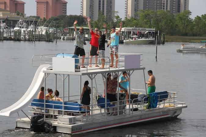 pontoon boating in orange beach al