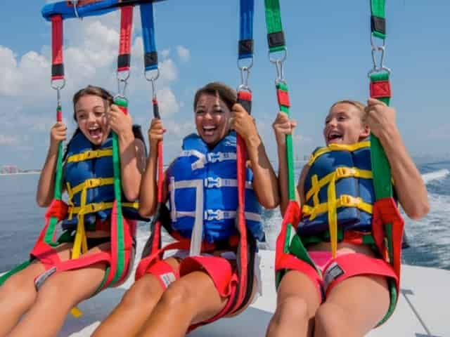 family fun parasailing in destin, fl