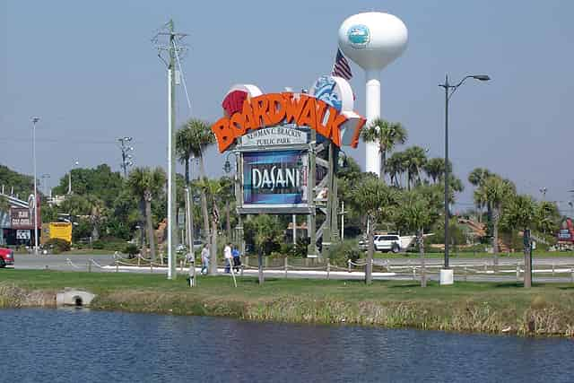 okaloosa island boardwalk sign