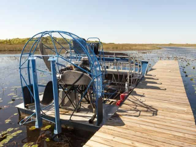 louisiana airboat at the dock