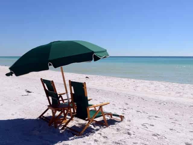beach chairs on pensacola beach