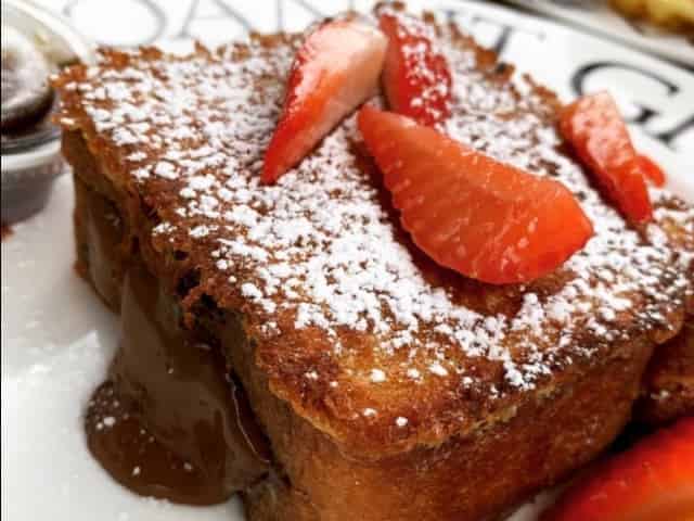 nutella french toast from greenstreet cafe